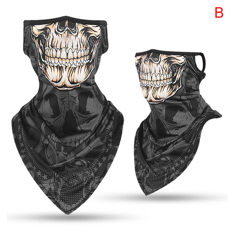 Jay outdoor Face GUARD ผ้าไหม earloop Balaclava ผ้าพันคอคอ Headwear Bandana Skull