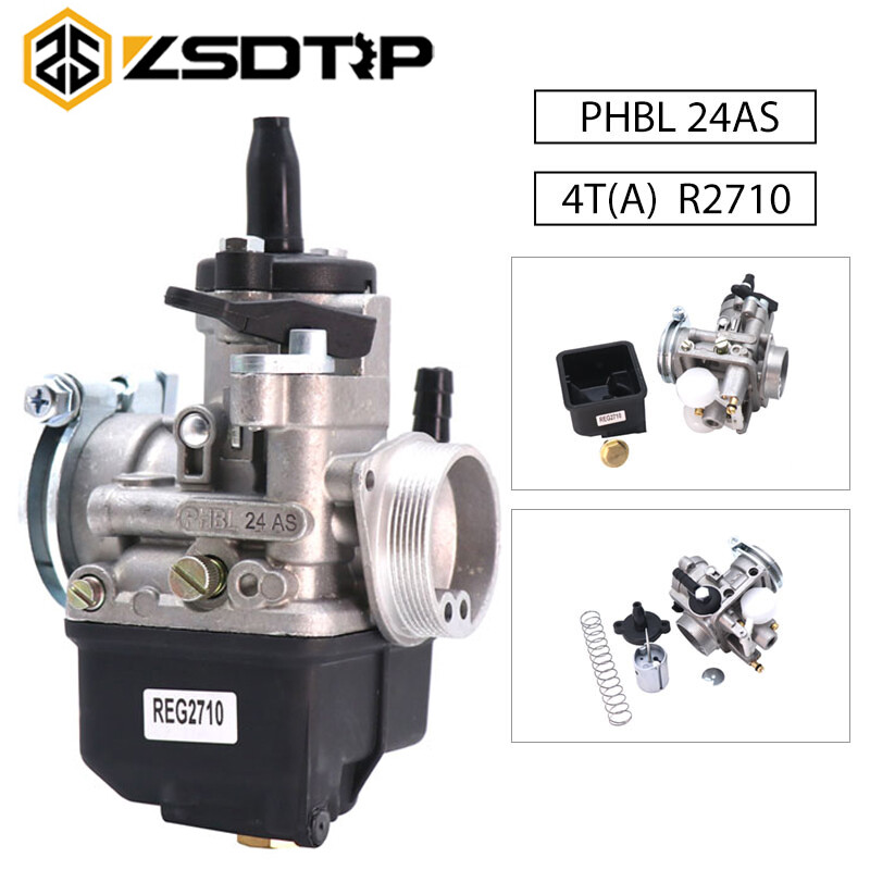Bộ Chế Hòa Khí Xe Đua Thông Dụng 24Mm, Vergaser Dellorto PHBL 24 Như Cho Xe Máy, R2710 4 Cổ Cho Piaggio Vespa 50-300CC