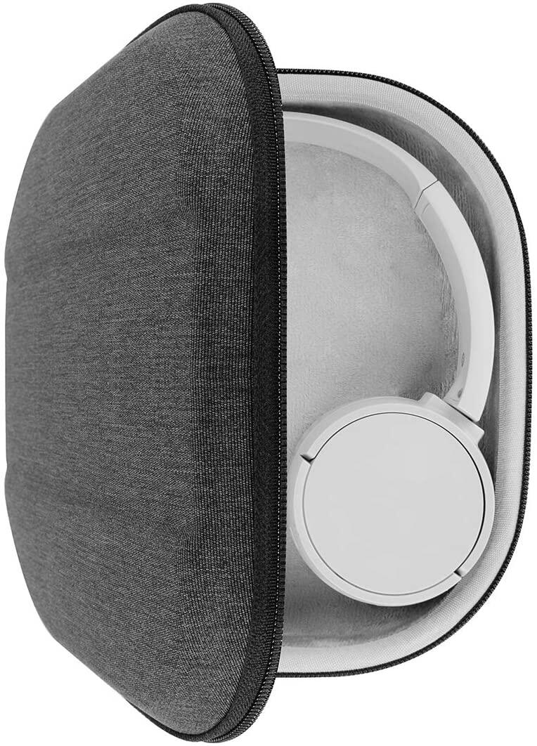 Hộp Đựng Tai Nghe Geekria UltraShell Cho JBL Tune 600 BTNC, Tune 700BT, Live 400BT, Tune 500BT, Tai Nghe T450BT, Túi Đựng Du Lịch Vỏ Cứng Bảo Vệ Có Phòng Cho Các Bộ Phận (Mở Ra)