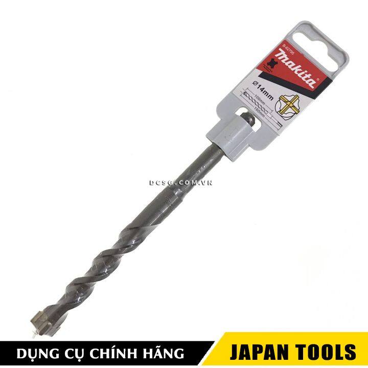 Mũi khoan 4 cạnh 14x160mm sds plus makita b-62795 | japan tools