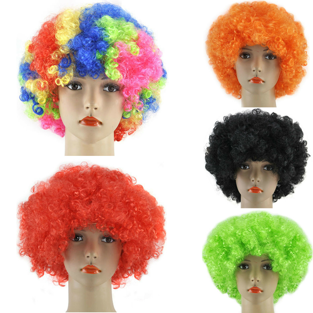 Curly Afro Perücke – Lockige Funky Disco Clown Perücke Für Herren & Damen (kostenloser UK-Versand)