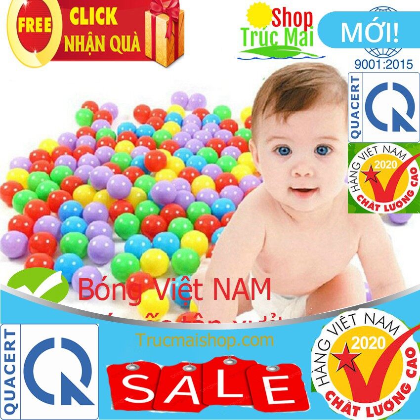 100 bóng nhựa mềm cho bé