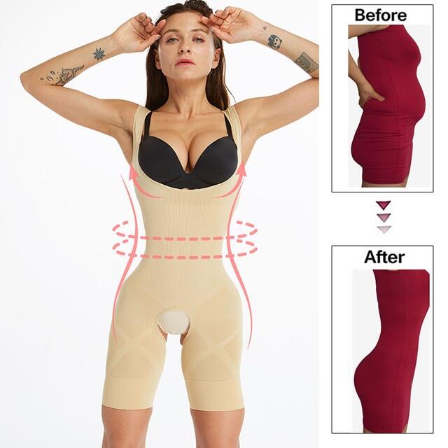 Shapewear ตั้งครรภ์สำหรับสตรีหลังคลอดผ้าพันแผลเข็มขัดหลังคลอดฝึกฝนเอวรัดทรงผู้หญิงสายรัดรูปชุดชั้นในกระชับสัดส่วน