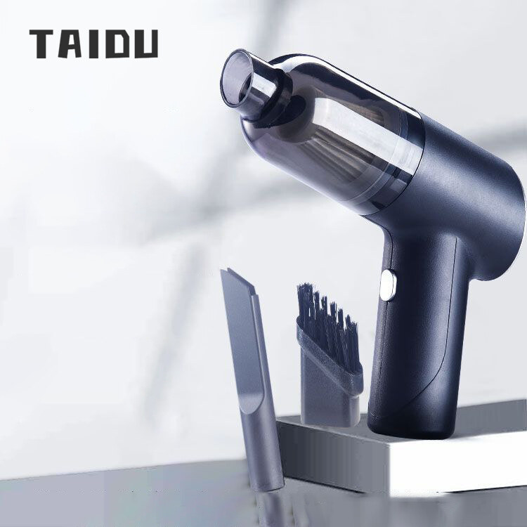 TAIDU Portable Wireless Car Vacuum Cleaner Small Handheld Household Car with USB Charging and Brush Vacuum Cleaner