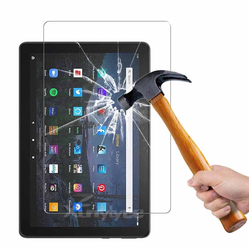 Phim miếng dán màn hình kính cường lực cho amazon fire hd 10 / fire hd 10 plus 10.1 "cao bảo vệ trong suốt