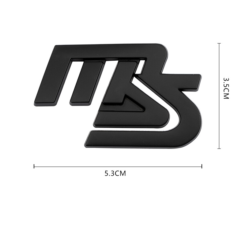 3D Metal MS Logo Car Trunk Sticker Emblem Styling for Mazda 2 3 5 6 8 Atenza AXELA BT-50 CX5 CX7 CX3 CX9 CX30 Roadster Car Fender Side Stickers Auto Accessories ราคา 143 บาท*ส่งฟรี