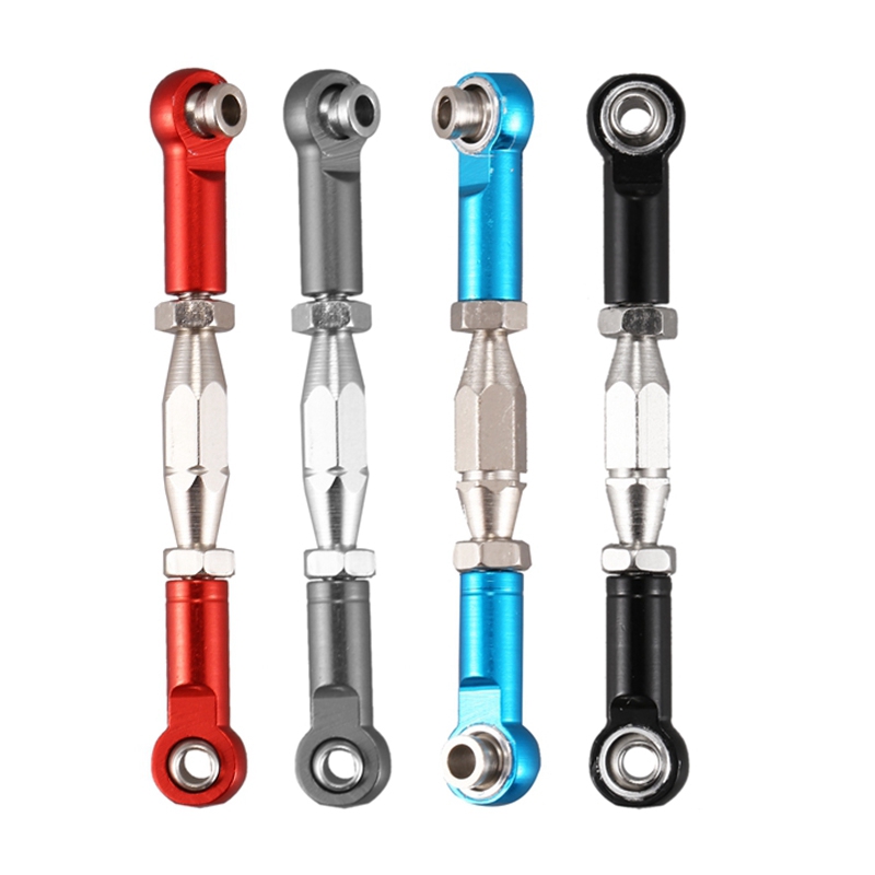 For wltoys 144001 1/14 rc car spare parts metal linkage servo pull rod steering tie rod set