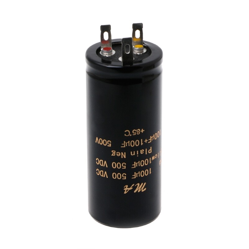 Tụ khuếch đại âm thanh điện phân kép 100 + 100uf, 50 + 50uf, 32 + 32uf, 500v