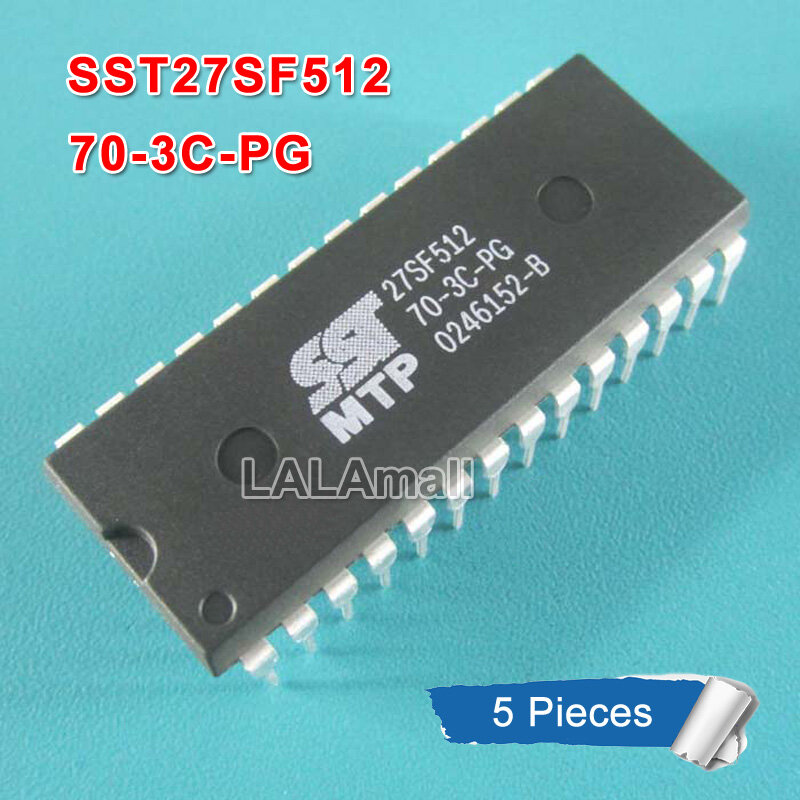 5 chiếc sst27sf512 27sf512 70-3c-pg 70-3c-pge dip28 sst27sf512-70-3c-pg sst27sf512-70-3c-pge nhúng 28 đèn flash lập trình nhiều lần