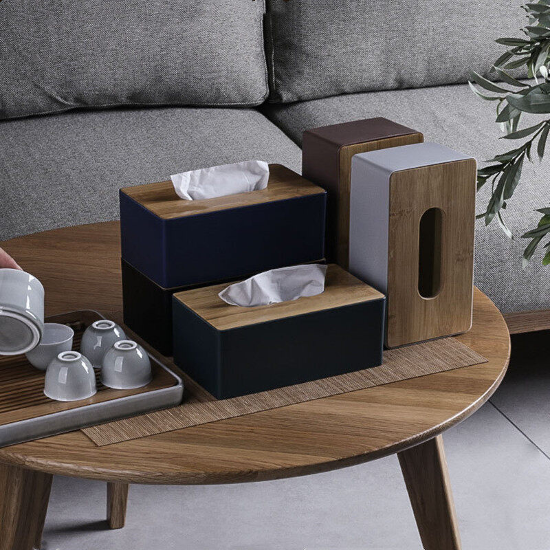 Hộp đựng khăn giấy bằng gỗ, hộp đựng đồ nội thất gia đình, hộp khăn giấy tự động hộp đựng đồ nội thất