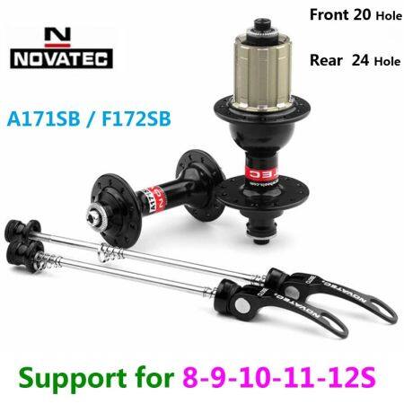 Novatec Road Bike Hub for 8-12 Speed Discs, Quick Release