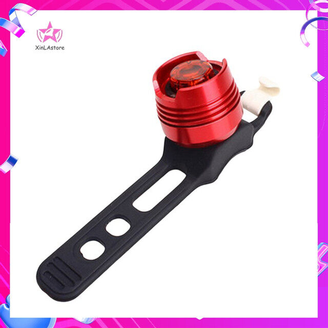 Xin 1 cái đèn hậu xe đạp đèn cảnh báo hợp kim nhôm, gương ruby gel silica