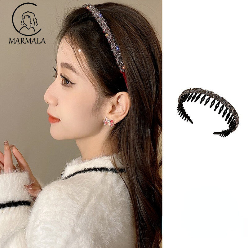 Marmala trang sức 2023 mới lượn sóng răng chống trượt Headband phiên bản Hàn Quốc