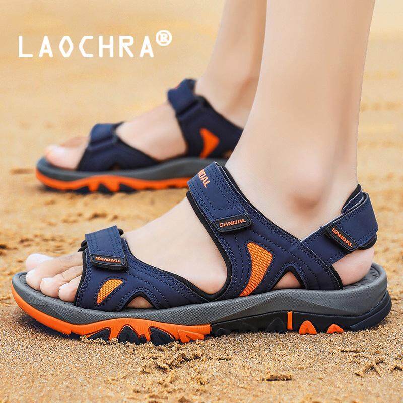 LAOCHRA Nam Cổ Điển Nam Mềm Sandal Thoải Mái Nam Mùa Hè Giày Dép Kẹp Lớn Size 39-46