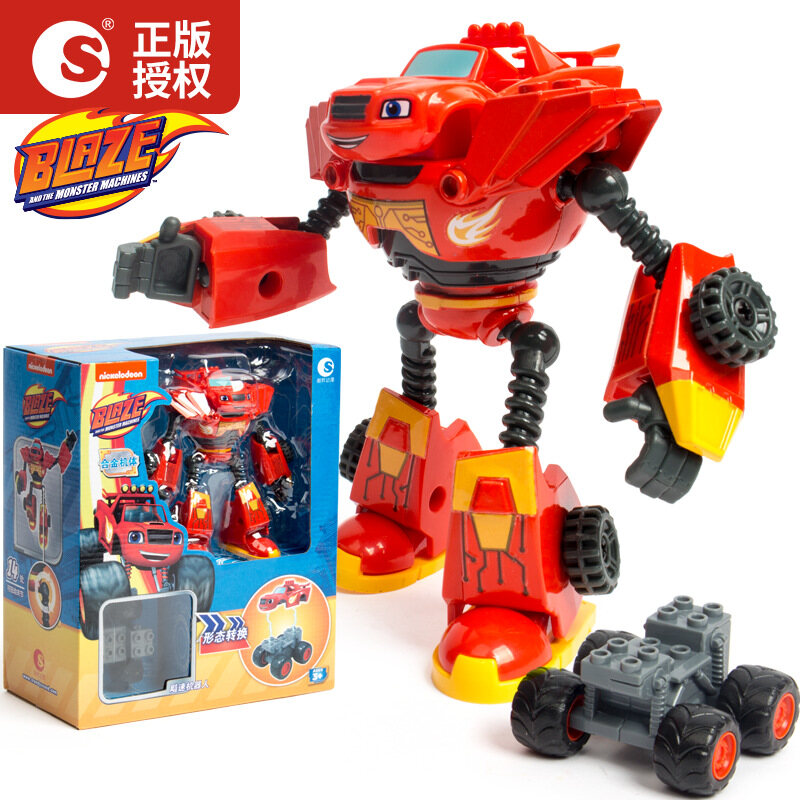 Blaze and The Monster Machines Monster Bộ 4 Chiếc Blaze Và Monster Machines , Monster Đồ Chơi Dòng Robot Biến Hình Bằng Hợp Kim Xe Đúc Cho Bé Trai Bộ Sưu Tập Mô Hình