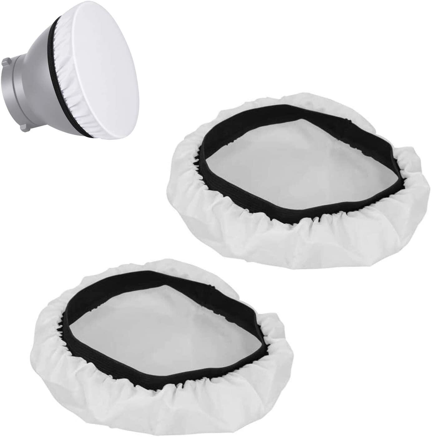 Selens vải khuếch tán mềm màu trắng cho nhiếp ảnh 2 gói 7 "/180mm, cho studio đèn flash nhấp nháy phản xạ hột xoàn