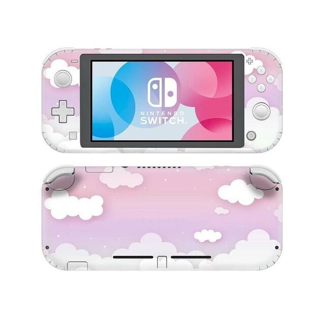 Miếng Dán Bảo Vệ Da Nintendo Switch Sky Cloud Màu Hồng Miếng Dán Đề Can