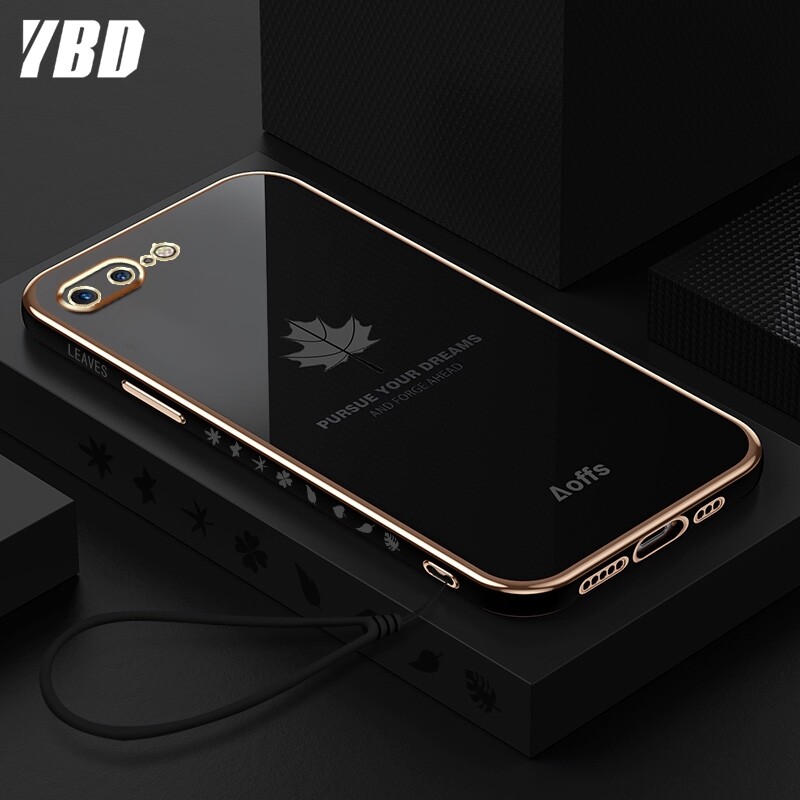 YBD Straight Edge Plating Phone case Compatible For Apple iPhone 8 Plus 7
