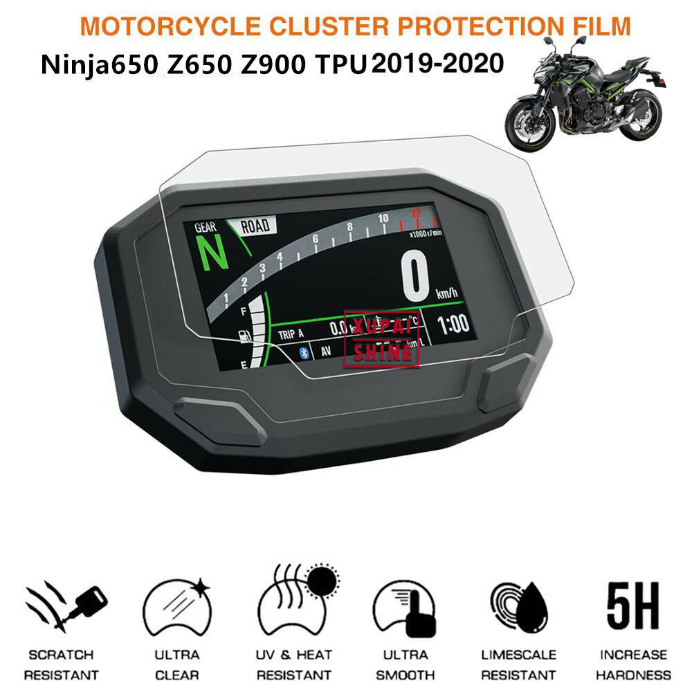 [Xps] Phim Bảo Vệ Chống Xước Gương Dụng Cụ Phim HD KAWASAKI Ninja650 Z650 Z900 TPU 2020