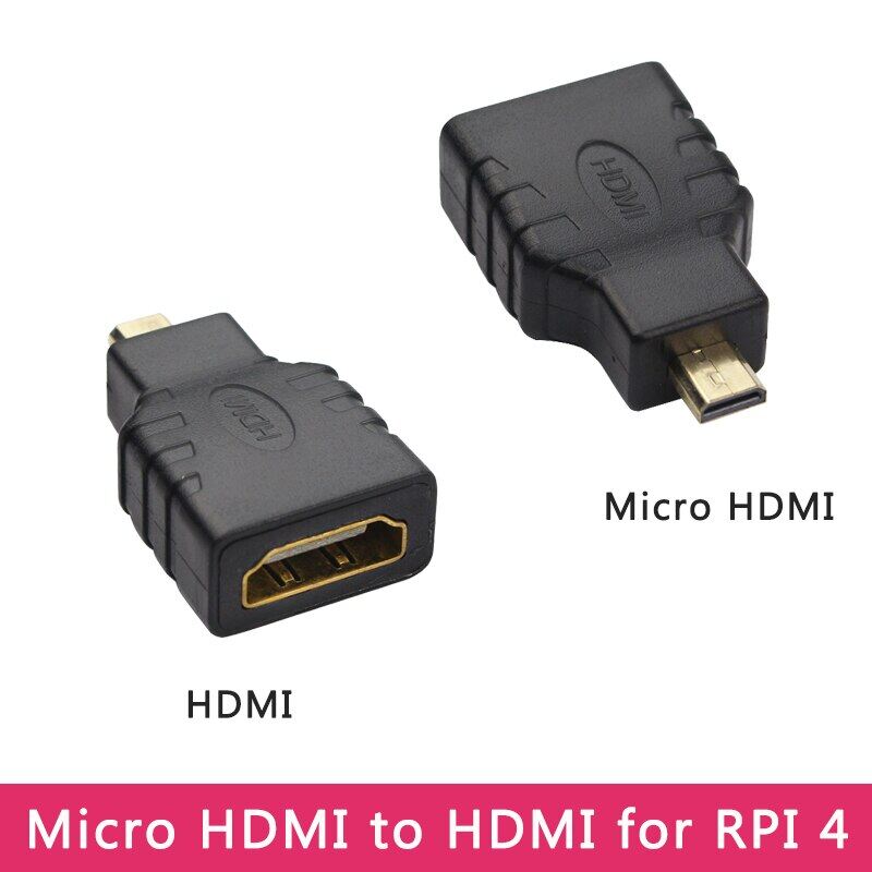 Raspberry pi bộ chuyển đổi video đực sang cái bộ chuyển đổi tương thích hdmi nhỏ & tương thích hdmi nhỏ cho rpi 4 hoặc rpi zero
