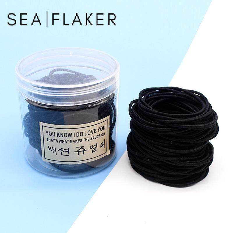 Seaflaker 100 ชิ้น Multicolor ยืดหยุ่นยางรัดเด็กผู้ใหญ่ผมแหวน H eadwear อุปกรณ์แต่งหน้าเครื่องมือ