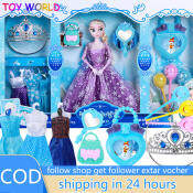 30cm Frozen Elsa BJD Doll Set - Birthday Gift for Girls