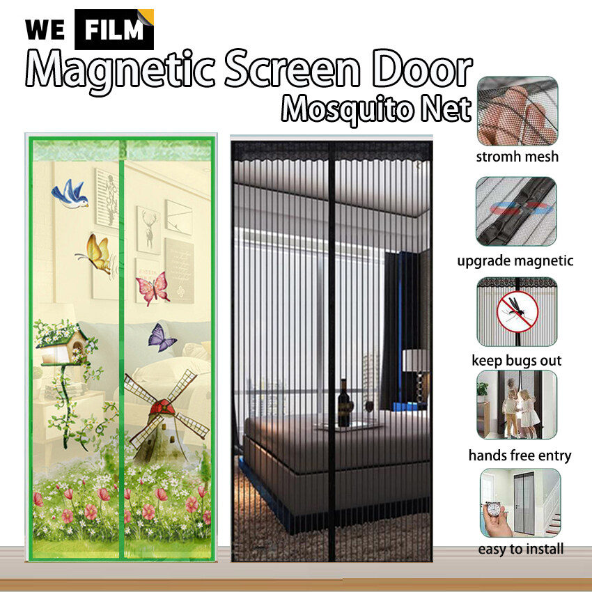Magnetic Screen Door Mosquito Net Anti Fly Insect Mosquito Door Mesh with