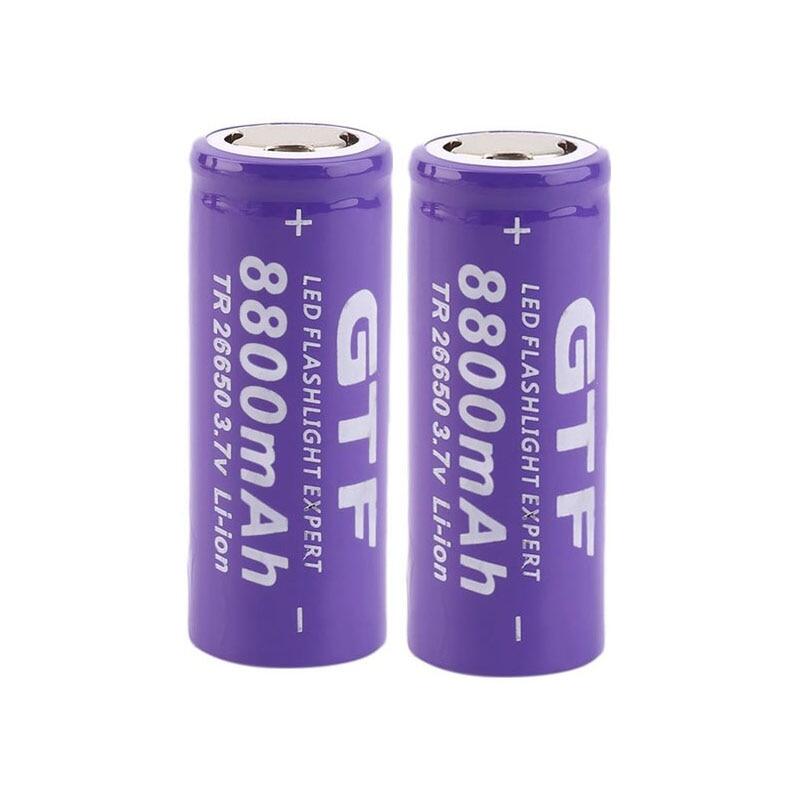 Pin 100% v 3.7 mới 26650 pin sạc li-ion 8800mah, cho đèn pin led pin li-ion pin ắc quy