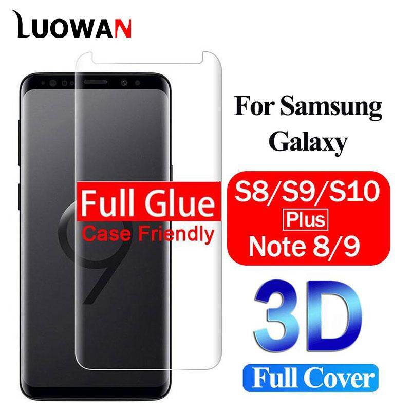LUOWAN cho Samsung Galaxy S8 Plus S9 Plus Note 9 phủ keo toàn bộ kính cường lực 3D miếng bảo vệ màn hình chống trầy xước/vân tay