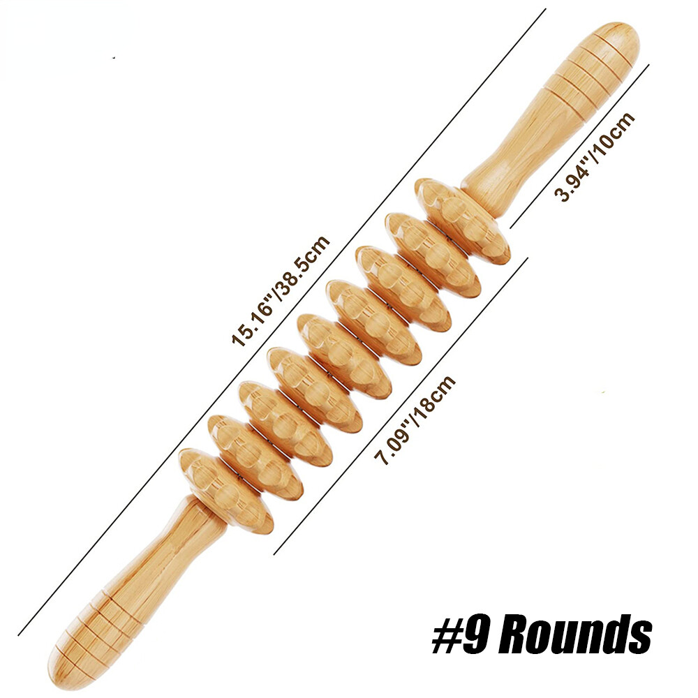 GURU 9/12 Bounds Công cụ mát xa trị liệu bằng gỗ có hệ thống thoát nước bạch huyết Maderoterapia Col