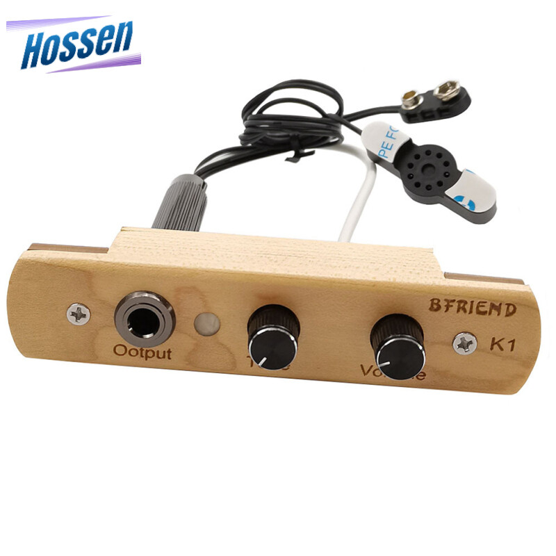 K1 Cajon trống Pickup Microphone điện tử Pick-up hệ thống cho hộp trống với giai điệu điều khiển âm lượng 6.35 mét đầu ra
