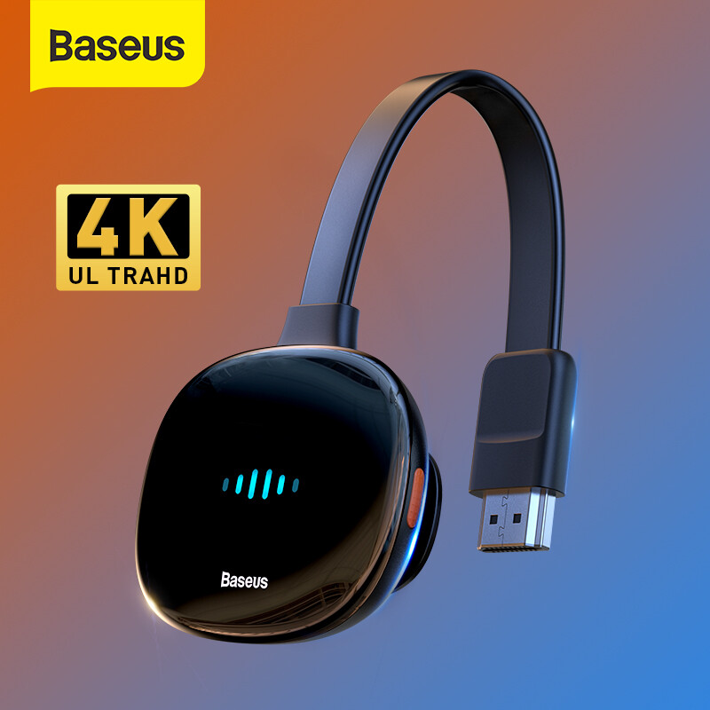 Baseus màn hình không dây Bộ chuyển đổi HDMI tương thích phương tiện truyền thông Video Streamer Thiết bị TV Stick HD Dongle không dây Wifi dispaly Màn hình phản chiếu cho TV điện thoại