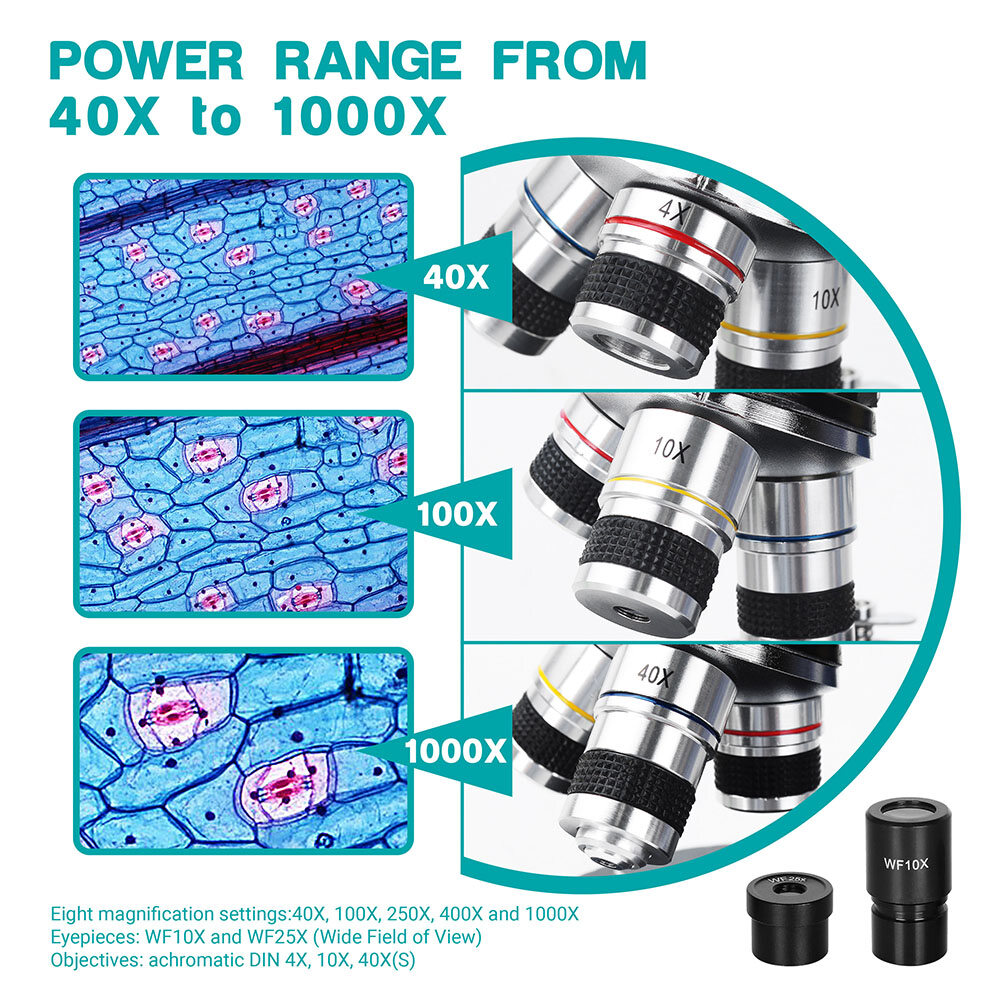 Generic AOMEKIE XSP75 ES1045 Professional Digital Microscope Science