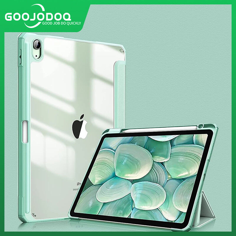GOOJODOQ iPad Trường Hợp, Ốp Cho iPad Air 4 2020 Ốp Cho iPad Air 4 Ốp Lưng iPad 8 Thế Hệ 8 10 "2 10.2 Thế Hệ Thứ 7 Với Chủ Bút Chì