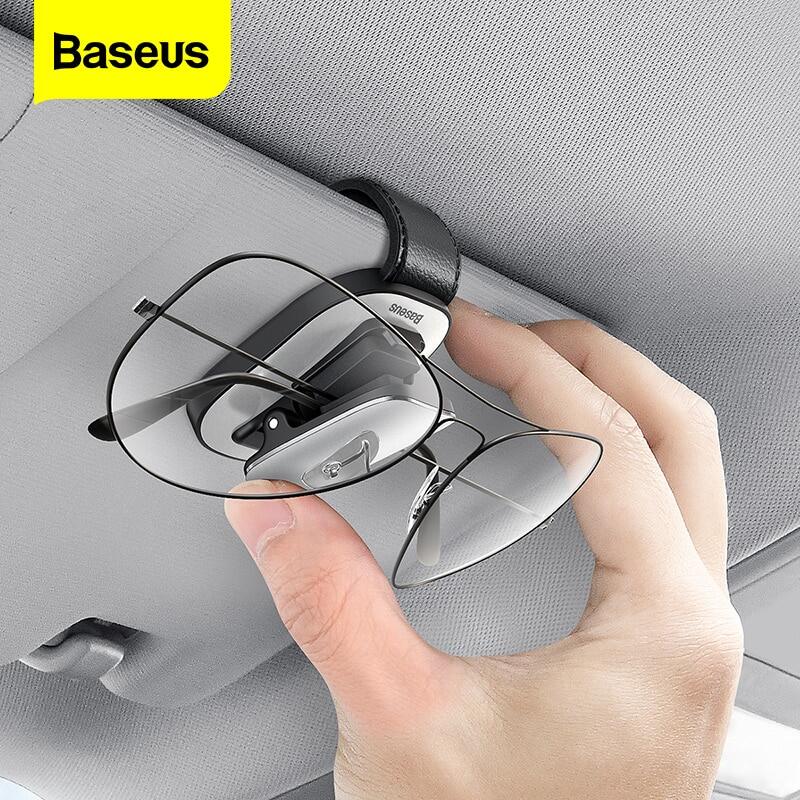 Baseus Xe Kính râm Chủ Sun Visor Kính Clip Tự động Nội thất Tổ chức Phụ kiện Xe Kính Lưu trữ Clip Kí