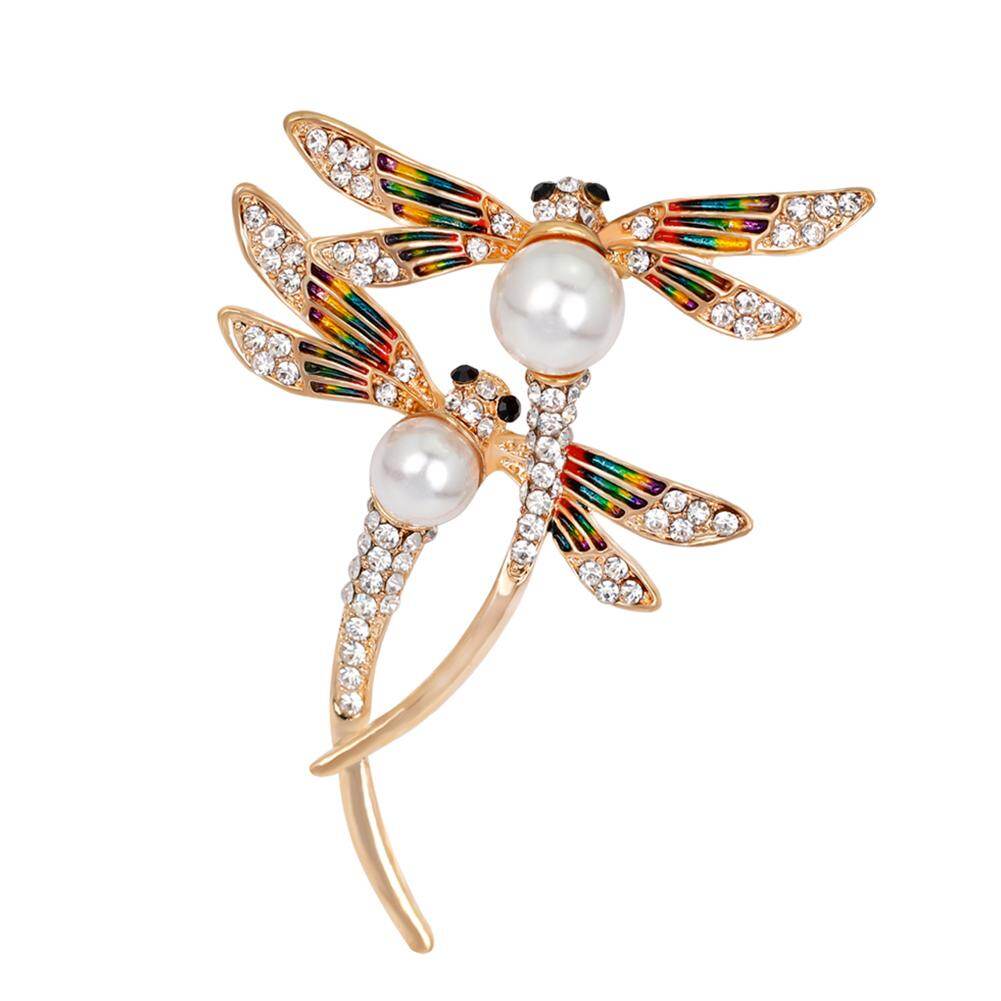 Ghim Cài Áo Hình Chuồn Chuồn Bay Ngôi Sao Tài Năng, Sáng Bóng Rhinestone Men Côn Trùng Phụ Nữ Đồ Trang Sức Thời Trang