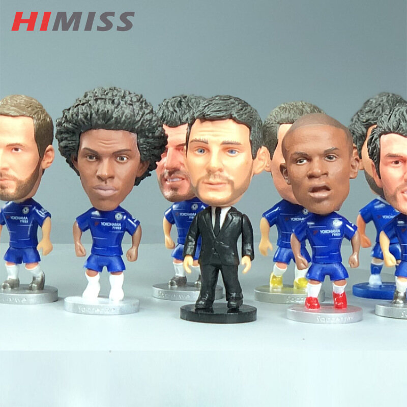 Himiss toy búp bê mô hình bóng đá điều khiển từ xa quà tặng trang trí chelsea đồ chơi pvc eden hazard
