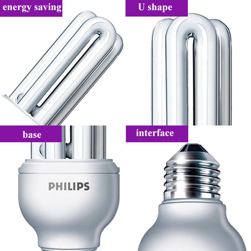 XINLANYASHE Đèn Tiết Kiệm Năng Lượng Bóng Đèn Vặn E27 2U/3U 5W 8W 11W 14W 18W 23W Ánh Sáng Trắng Ánh Sáng Vàng