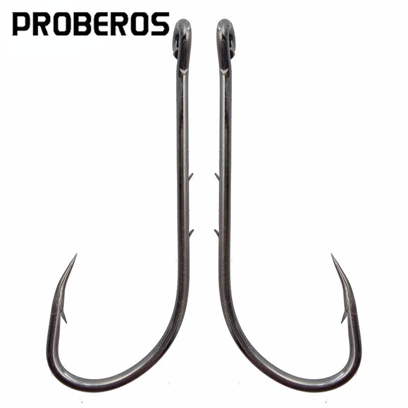 Proberos 100 lưỡi câu cá móc câu đơn bằng thép cacbon cao 1 #2 #3 #4 #5 #6 # dụng cụ câu cá đa năng 1/0 #2/0 #3/0 #4/0 #5/0 #6/0 #92247