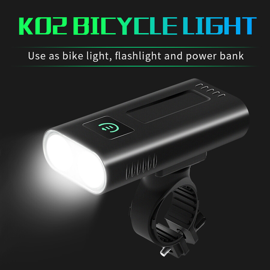 Đèn pha xe đạp newboler 1000 lumen, đèn pin sạc USB 5200mAh phía trước xe đạp địa hình chống nước IPX5