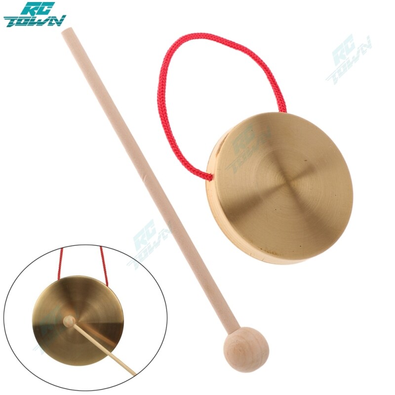 2023New 11.5cm 4.5inch Hand Copper Gong with Drumstick Mini Slamming