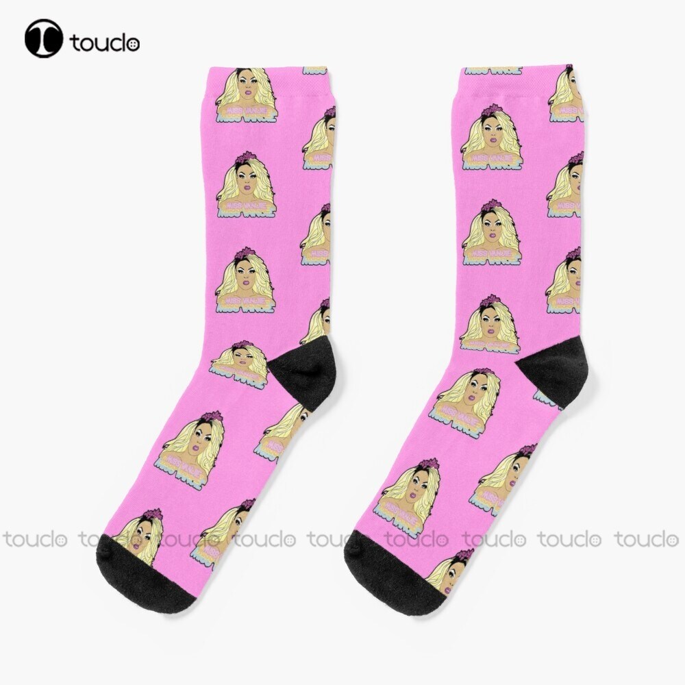[HOT] Miss Vanjie Miss Vanjie Miss Vaaaaanjiiiiiiieeee Drag Race Drag Queen Socks Red Baseball Socks Thanksgiving Hd High Quality