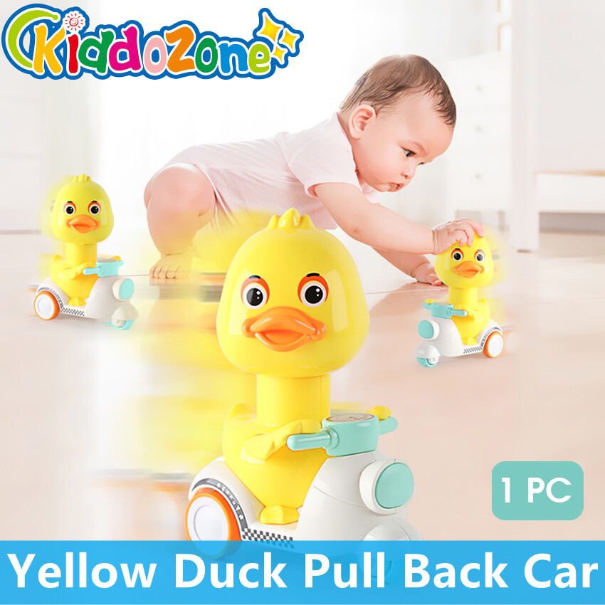 Máy Ép Đồ Chơi Hoạt Hình Cho Trẻ Em KiddoZone Đồ Chơi Con Vịt Đồ Chơi Xe Máy Quà Tặng Trẻ Em Mô Hình Xe Máy Đồ Chơi Quán Tính Kéo Lùi Vật Liệu Chống Va Chạm Thân Thiện Với Môi Trường, Vịt Vàng Cho Bé