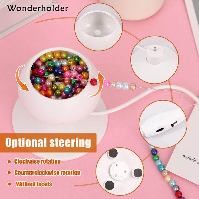 USB beading Bát spinner tốc độ có thể điều chỉnh Spin Bead loader điện Bead Spinner USB beading Bát Spinner Kit tốc độ có thể điều chỉnh Spin hạt loader với 3 mắt lớn kim Bát cho làm đồ trang sức tự động hạt Spinner