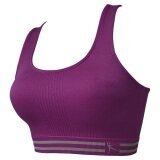 Womens Sexy Yoga Workout Tank Top Stretch Seamless Racerback Fitness Sports Bra Purple