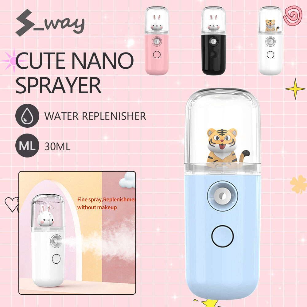 S-way Bình Xịt Nano Mini Bình Xịt Thú Cưng Dễ Thương Dụng Cụ Bổ Sung Nước Phiên Bản Mới Bình Xịt Dưỡng Ẩm Mặt Máy Phun Sương Tạo Ẩm Mini Cầm Tay Dụng Cụ Chăm Sóc Da