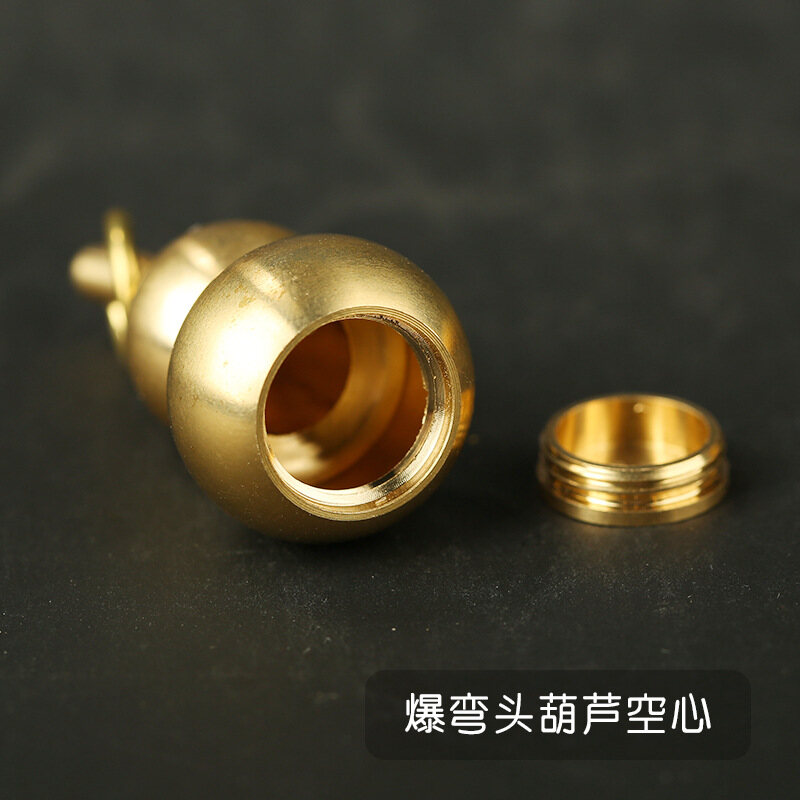 Đồng Thau May Mắn Bầu Tốt Đẹp Đúc Đồng Keychain Mặt Dây Chuyền Handmade Nhỏ Đồng Đồ Trang Trí Mặt Dây Chuyền Quà Tặng Vintage Brass Charm Key Ring Trẻ Em Quà Tặng Trang Trí