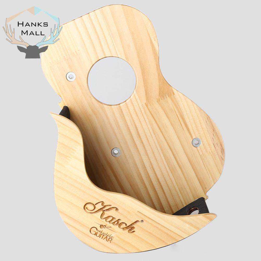 Hanks Mall Simple Elegant Wooden Ukulele Wall Holder Small Guitar