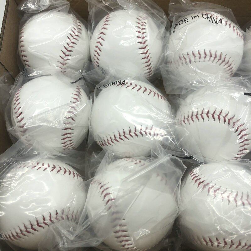 Powerti 5PCS Baseballs Softballs Soft Outdoor Training Solid Ball Throwing Practice Baseballs Men Safety Softball Wholesale