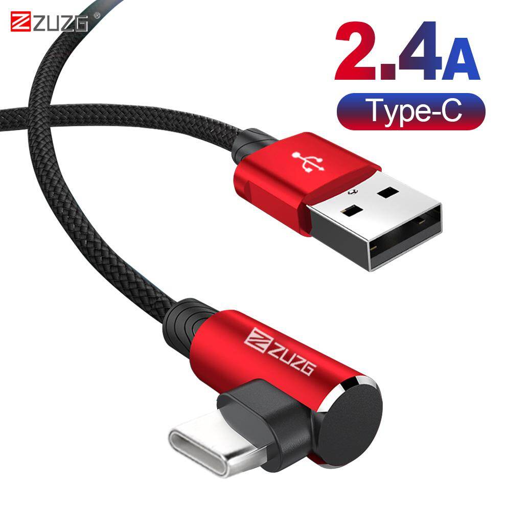 [[Zuzg]] Không Thể Phá Vỡ 90 Độ USB Type C Cáp Dữ Liệu Sạc Cho Samsung S10 S9 S8 Plus Huawei Mate 20 Pro p10 Loại-C